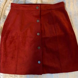 Wilfred free suede skirt